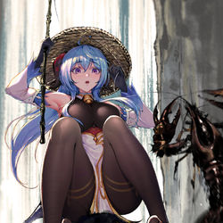 This is a pixiv picture whose title is 甘雨.