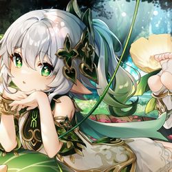 This is a pixiv picture whose title is 纳西妲.