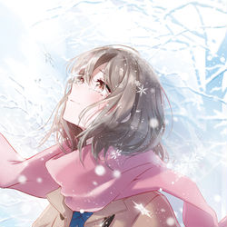 This is a pixiv picture whose title is 降りやまない雪は、君の心に似ている。.