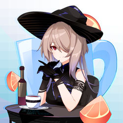This is a pixiv picture whose title is 丽塔       下午茶微醺时间.