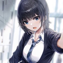 This is a pixiv picture whose title is 「ちょっと肩貸して⋯」.