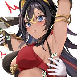 This is a pixiv picture whose title is くすぐったいのが苦手なディシアさん.