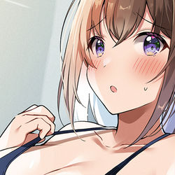 This is a pixiv picture whose title is 【限定公開】超ギリギリな競泳水着.