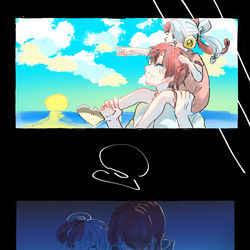 This is a pixiv picture whose title is 後で気づいたってもう遅い.