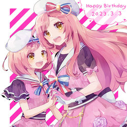 This is a pixiv picture whose title is ハピなる！×２.