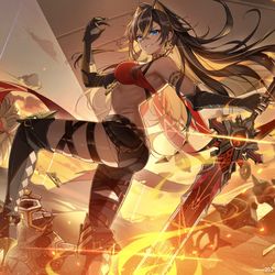 This is a pixiv picture whose title is dehya.