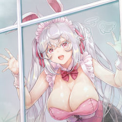 This is a pixiv picture whose title is 【ご依頼】vliver冥冥さんバニー衣装.