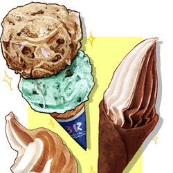 This is a pixiv picture whose title is アイス.