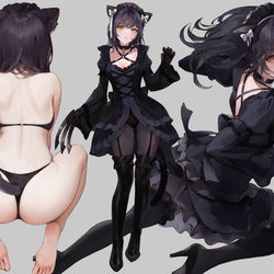 This is a pixiv picture whose title is The Cat Maid Nero.