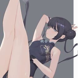 This is a pixiv picture whose title is 摸.