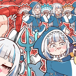 This is a pixiv picture whose title is Gura TV!.