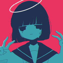 This is a pixiv picture whose title is わらって.