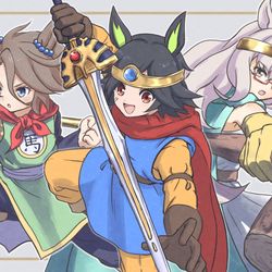 This is a pixiv picture whose title is DQⅢコスBNW.