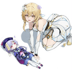 This is a pixiv picture whose title is Traveler, did you find me . . ?.