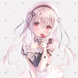 This is a pixiv picture whose title is メイド服めいちゃん.