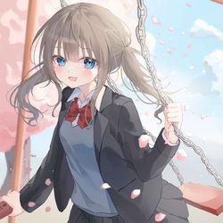 This is a pixiv picture whose title is 新しい春へ.