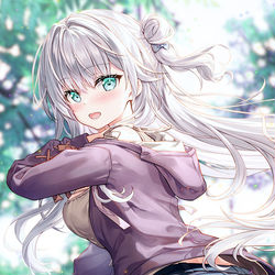 This is a pixiv picture whose title is 私の恋は猛スピードだから.