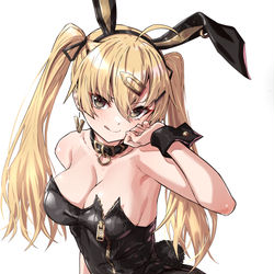 This is a pixiv picture whose title is デカジッパー黒金バニー.
