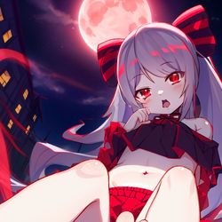 This is a pixiv picture whose title is 【オーバーロード】ヴァンパイア永久契約.