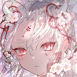 This is a pixiv picture whose title is 梅.