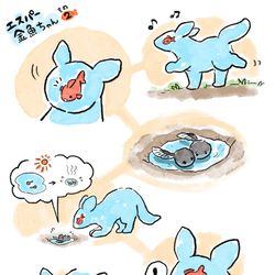 This is a pixiv picture whose title is エスパー金魚ちゃん2.