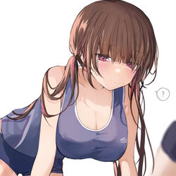 This is a pixiv picture whose title is スタート前から注目される陸上部の先輩.