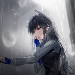 This is a pixiv picture whose title is 雨.