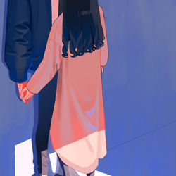 This is a pixiv picture whose title is 逃げなよ.