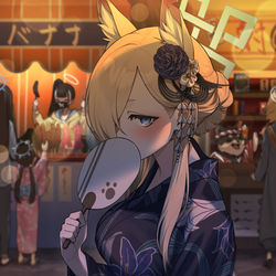 This is a pixiv picture whose title is カンナさんと夏祭り.