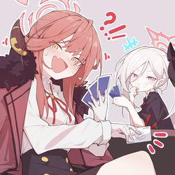 This is a pixiv picture whose title is 陸八魔アル, 浅黄ムツキ.