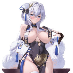 This is a pixiv picture whose title is チャイナドレスシオンさん.