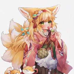 This is a pixiv picture whose title is 和服スズラン.