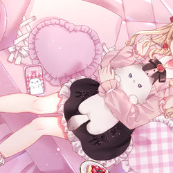 This is a pixiv picture whose title is 🎀.