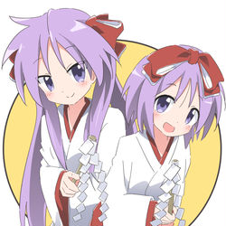 This is a pixiv picture whose title is 巫女の日.