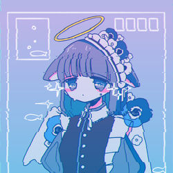 This is a pixiv picture whose title is 障害患者ちゃん.