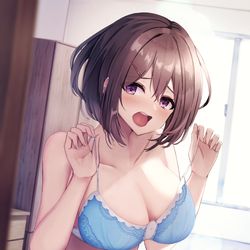 This is a pixiv picture whose title is 幼馴染ちゃん着替え中.
