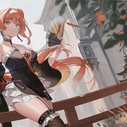 This is a pixiv picture whose title is 一轮孤月维尔萝娜.