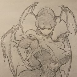 This is a pixiv picture whose title is ダークストーカーズアナログ.