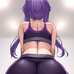 This is a pixiv picture whose title is バランスボール運動ゆかりさん.