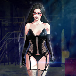 This is a pixiv picture whose title is Dominatrix (Crime Fighters).