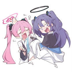 This is a pixiv picture whose title is 黒崎コユキ, 早瀬ユウカ.