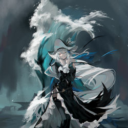 This is a pixiv picture whose title is 海之歌.