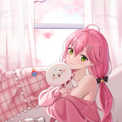 This is a pixiv picture whose title is さくらみこ.