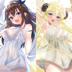 This is a pixiv picture whose title is ホロもーにんぐ！.