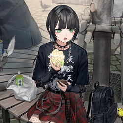This is a pixiv picture whose title is え、マジ？　私懐かれてる……！？.