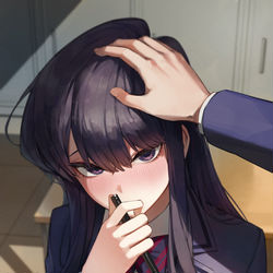 This is a pixiv picture whose title is 古見 硝子.