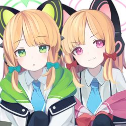 This is a pixiv picture whose title is みどもも.