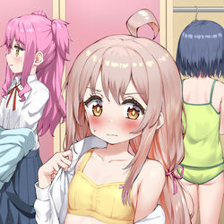 This is a pixiv picture whose title is 着替えるまひろちゃん.