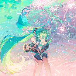 This is a pixiv picture whose title is 春息吹.