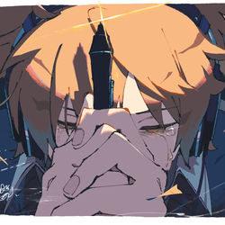 This is a pixiv picture whose title is 信.